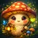 A vibrant animal avatar depicting a colorful and abstract depiction of a fox with exaggerated features and expressive colors,